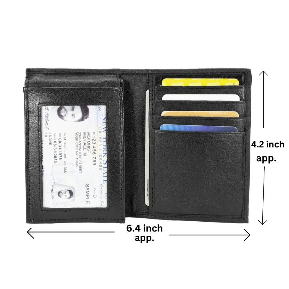 Bifold Leather Wallet for Men
